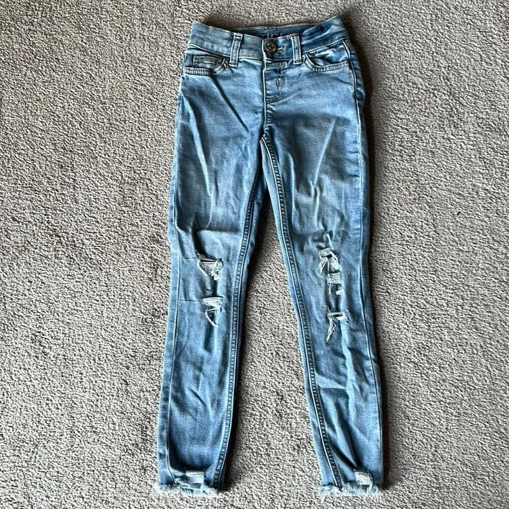 Justice Girls Distressed Jeans!